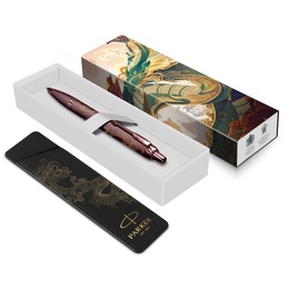 Ручка шариковая с чехлом Parker IM Monochrome K328 Dragon Special Edition, Burgundy PVD